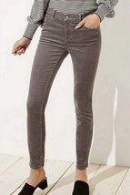 Ann Taylor LOFT Modern Skinny Jeans Womens 8 29 Gray Corduroy NWOT Stretch 33 - £10.49 GBP