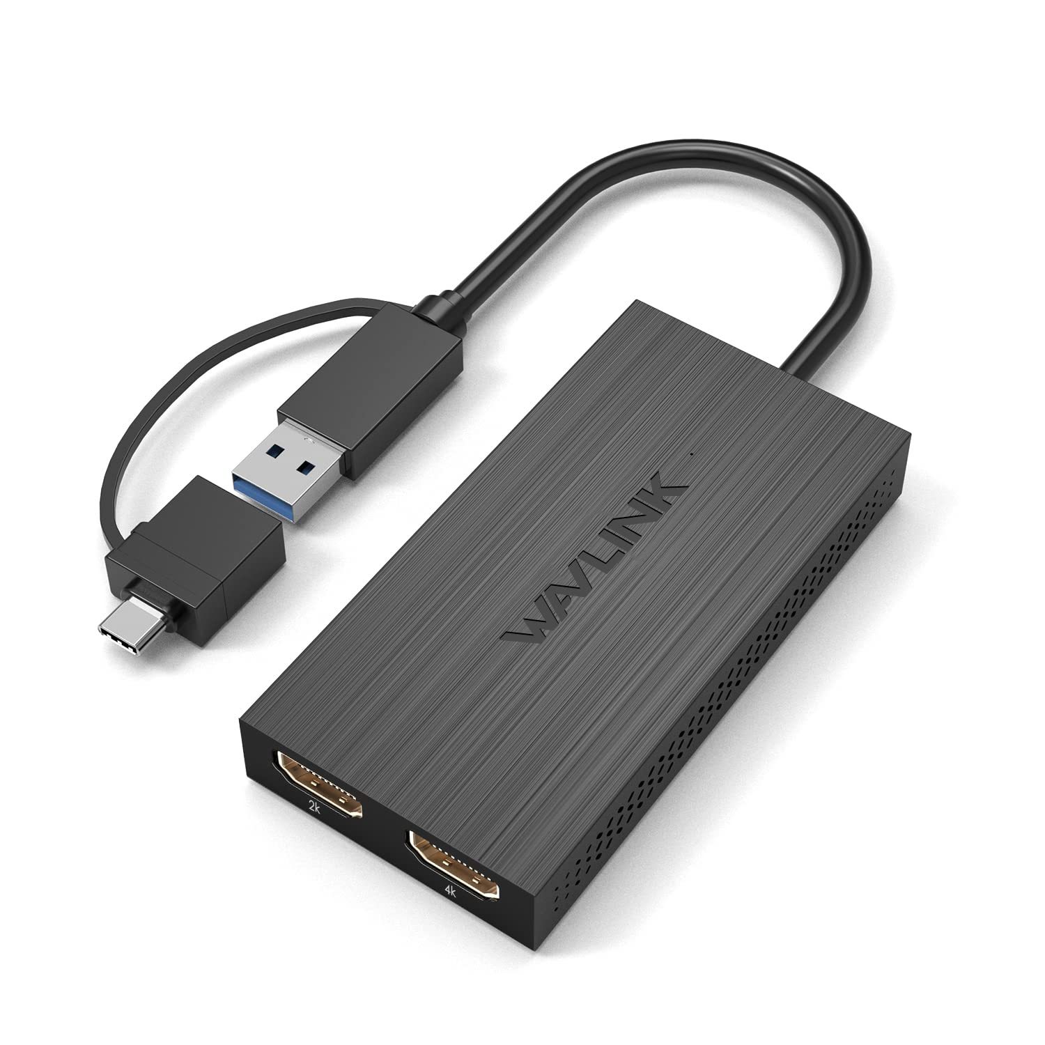 Primary image for WAVLINK USB 3.0 to Dual HDMI UHD Universal Video Adapter - Supports 6 Monitor Di
