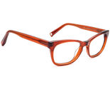 Warby Parker Eyeglasses Finch-606 Transparent Orange Rectangular Frame 5... - $59.99
