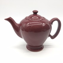 Hall Burgundy Tea Pot McCormick Tea Company Baltimore MD. Vintage 6.5&quot; 1940s - £14.15 GBP