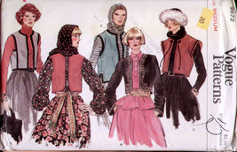 Vintage Vogue 9672 Misses Bolero Jacket and Vest Uncut Size Medium Bust ... - $12.00