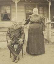 1880&#39;s August Brehm Photograph With Wife Cabinet Card - £15.53 GBP