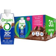 Orgain Milk 30g Protein Shake, Chocolate Fudge, 11 Fluid Ounce (Pack of 18) - £35.76 GBP