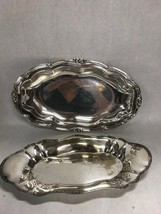 Pair Silverplate serving Plate platter oval oblong Superior Sheffield Co... - £27.90 GBP
