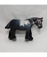 Vintage Lego Back Horse White Eyes Brown Bridle - €5,93 EUR