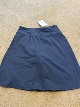 Halara Women&#39;s Everyday Mid 2-in-1 Tennis Skirt Navy Blue Small Skort NWT - £14.82 GBP