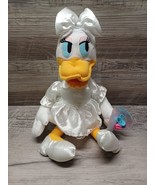 Disney The Toy Factory Plush Daisy Duck Bride Wedding - $9.74