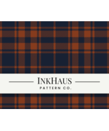 Orange and Blue Plaid Seamless Pattern - Flannel Digital Download Pattern - €5,15 EUR