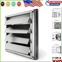 4-Inch Stainless Steel Dryer Vent Cover - Outdoor Wall Grille with Movin... - $50.34 CAD