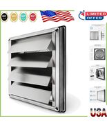 4-Inch Stainless Steel Dryer Vent Cover - Outdoor Wall Grille with Movin... - $50.34 CAD