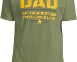 Dad The Toughest Job You&#39;ll Ever Love Men&#39;s Graphic T-Shirt, Green Size ... - $15.83