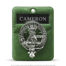 Clan Cameron Scottish Crest Badge Brooch Pin for Clothes Costume Gift Souvenir - £9.48 GBP