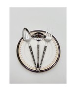 Riviera CORDOVA Set 3 Serving Pieces Stainless JAPAN Spoon, Fork, Spotted Spoon - $491.70 MXN