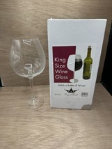 King Size Wine Glass Holds Entire Bottle Of Wine 33.5 Ounces Funny Gag Gift - £7.81 GBP