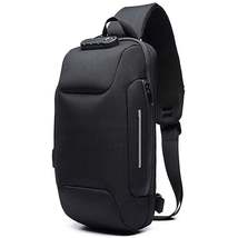 FR Fashion Co. 13&quot; Men&#39;s Functional Anti-Theft Crossbody Sling Bag - £38.32 GBP