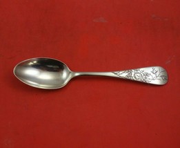 Bright-Cut Sterling Silver Teaspoon #115 Retailed by F.W. Sim 5 7/8&quot; Flatware - £37.94 GBP