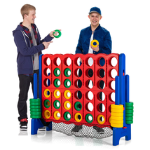 Jumbo 4-To-Score Giant Game Set 4-In-A-Row Connect Game W/Net Storage fo... - $231.63