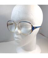 Vintage Zyloware eyeglasses frames Sophia Loren blue purple gold mosaic ... - $32.00