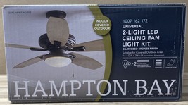 Hampton bay 1007162172 2-Light Oil Rubbed Bronze Ceiling Fan Moon LED Li... - $3.86