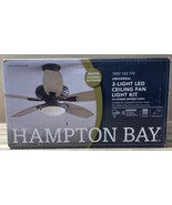 Hampton bay 1007162172 2-Light Oil Rubbed Bronze Ceiling Fan Moon LED Li... - $3.86