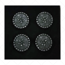 Magnetic Horse Show Number Pins Uptown Class Black Set of 4 NEW image 1