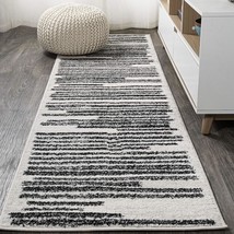 Jonathan Y Moh207A-28 Khalil Modern Berber Stripe Indoor Farmhouse, Black - $976.52 MXN