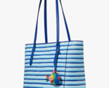 Kate Spade Schuyler Blue Striped Tote Handbag KG761 Purse Bag Charm NWT ... - $138.59