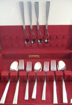 20 Pc SET  COMPLETE SERVICE FOR 4   CAMBRIDGE DUBLIN PATTERN  STAINLESS ... - $25.20