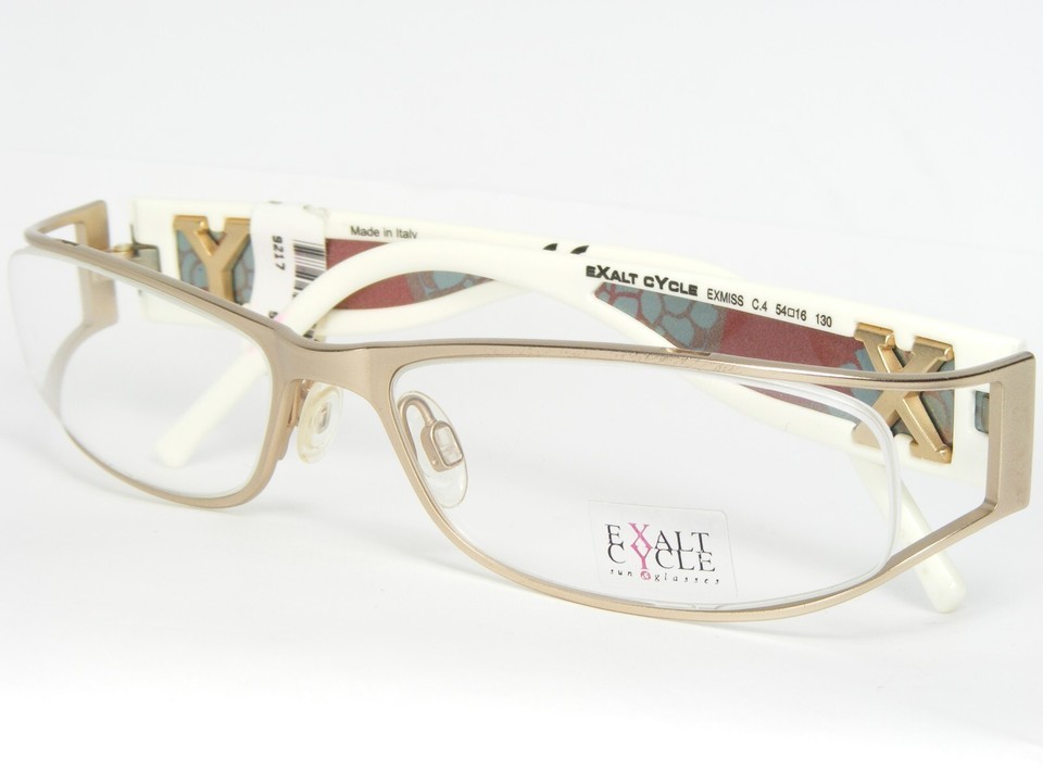 Exalt Cycle EXMISS C.4 PALE GOLD EYEGLASSES GLASSES FRAME 54-16-140mm Italy Item image 4