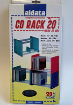 New Aidata Small CD DVD Rack Holder Desktop 20 Capacity Organizer Green - £3.71 GBP
