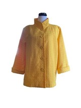 Women’s Large Textured Jacket Blazer Yellow Mustard Linea by Louis Dell ‘Olio - $24.75