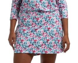 NWT GOTTEX Watercolor Flower Golf Tennis Straight Tulip Hem Knit Skort S XL - $46.05 CAD