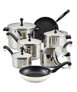Steel Cookware Pots and Pans Set, 15-Piece,50049,Silver - $9,168.91 MXN
