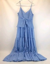 Alex Marie Size 14 Blue Spring Breeze Hannah Maxi Spaghetti Strap Sleeve... - $38.60