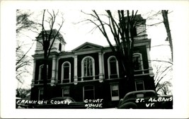 RPPC St. Albans Vermont Franklin County Courthouse UNP Postcard T10 - £11.91 GBP