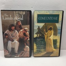 LDS VHS Tapes Lot 2 The Lamb of God Come Unto Me Jesus Christ Inspirational Love - £15.97 GBP