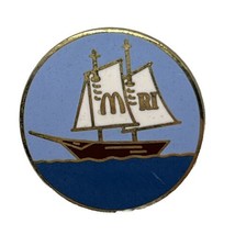 McDonald’s Explorer Ship Rhode Island Employee Crew Enamel Lapel Hat Pin - £6.73 GBP
