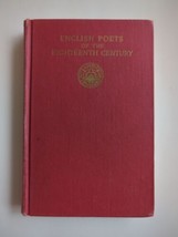 English Poets Of The Eighteenth Century Edited by Ernest Bernbaum 1918 HC Modern - £18.65 GBP