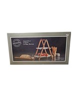 Kitchen Artisianal Supply 2-Tier Server, made of acacia wood and marble - $813.93 MXN