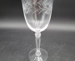 Fostoria Holly Water Wine Goblet Crystal Glass 6030 Stem Multiple Available - $9.89
