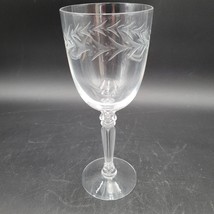 Fostoria Holly Water Wine Goblet Crystal Glass 6030 Stem Multiple Available - $9.89