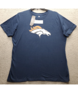 NFL Denver Broncos T-Shirt Football Men 3XL Navy Crew Neck Graphic Logo ... - $29.32 CAD