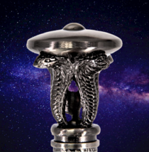 Cane High Priestess the Pythia Oracle of Delphi 4 Cobras under Disc of A... - $38.61