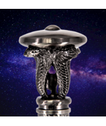 Cane High Priestess the Pythia Oracle of Delphi 4 Cobras under Disc of A... - $38.61