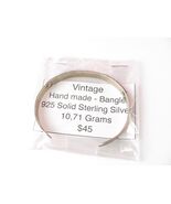 VINTAGE HAND MADE BANGLE 925 SERLING SILVER - $54.77 CAD