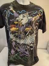 Vintage1994 Liquid Blue Wizard Merlin T- Shirt Size Large All Over Print... - $227.50