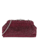 REISS ADALINE EMBELLISHED SPARKLE CLUTCH BAG, Evening Party Bags, Purple... - £132.24 GBP