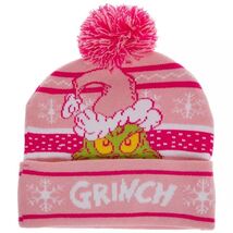 Bioworld Pink Grinch Beanie With Pom Pom - $16.82
