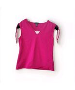 Lauren Ralph Lauren Tank Top Womens Large Pink 100% Cotton Narrow Rib Cr... - €14,73 EUR