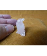 (Y-PEN-505) little 1&quot; pink rose quartz PENGUIN ice baby bird gemstone FI... - $156.37 MXN
